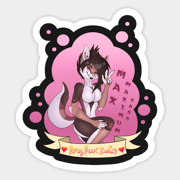 Max Maximum Sass Sticker by HoneyHeartStudios